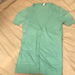 J.crew short sleeve cardigan